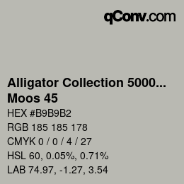 カラーコード: Alligator Collection 5000plus - Moos 45 | qconv.com