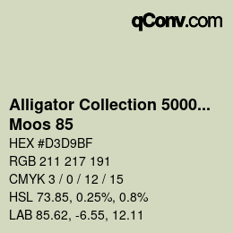 カラーコード: Alligator Collection 5000plus - Moos 85 | qconv.com