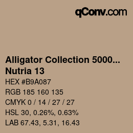 Farbcode: Alligator Collection 5000plus - Nutria 13 | qconv.com