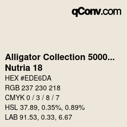 カラーコード: Alligator Collection 5000plus - Nutria 18 | qconv.com