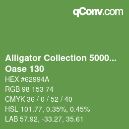 Farbcode: Alligator Collection 5000plus - Oase 130 | qconv.com