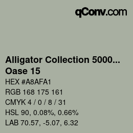 Farbcode: Alligator Collection 5000plus - Oase 15 | qconv.com