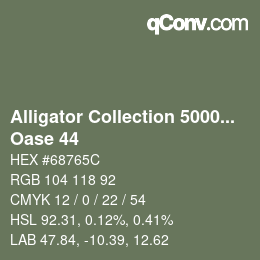 Farbcode: Alligator Collection 5000plus - Oase 44 | qconv.com