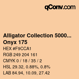 Código de color: Alligator Collection 5000plus - Onyx 175 | qconv.com