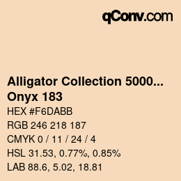 Farbcode: Alligator Collection 5000plus - Onyx 183 | qconv.com