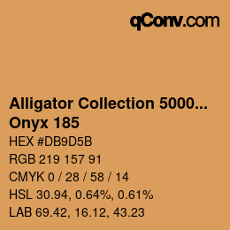 Farbcode: Alligator Collection 5000plus - Onyx 185 | qconv.com