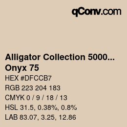 カラーコード: Alligator Collection 5000plus - Onyx 75 | qconv.com