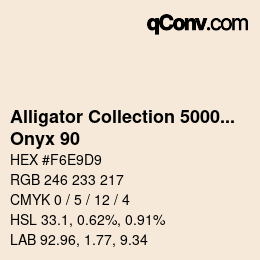 Farbcode: Alligator Collection 5000plus - Onyx 90 | qconv.com