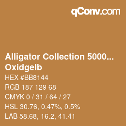 Color code: Alligator Collection 5000plus - Oxidgelb | qconv.com