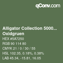 カラーコード: Alligator Collection 5000plus - Oxidgruen | qconv.com