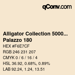 Código de color: Alligator Collection 5000plus - Palazzo 180 | qconv.com