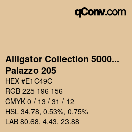 Farbcode: Alligator Collection 5000plus - Palazzo 205 | qconv.com