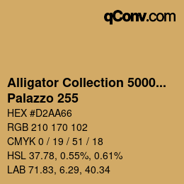 颜色代码: Alligator Collection 5000plus - Palazzo 255 | qconv.com