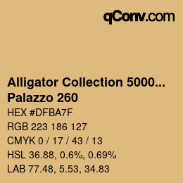 Code couleur: Alligator Collection 5000plus - Palazzo 260 | qconv.com