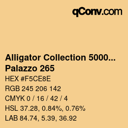 Código de color: Alligator Collection 5000plus - Palazzo 265 | qconv.com