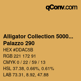 Farbcode: Alligator Collection 5000plus - Palazzo 290 | qconv.com