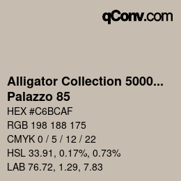 Código de color: Alligator Collection 5000plus - Palazzo 85 | qconv.com