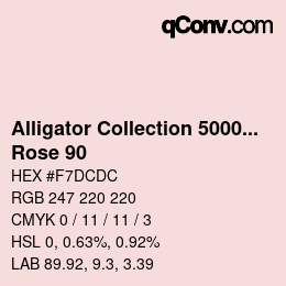 カラーコード: Alligator Collection 5000plus - Rose 90 | qconv.com