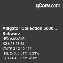 カラーコード: Alligator Collection 5000plus - Schwarz | qconv.com