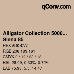 Farbcode: Alligator Collection 5000plus - Siena 85 | qconv.com