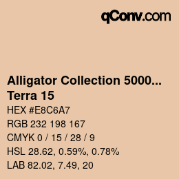 カラーコード: Alligator Collection 5000plus - Terra 15 | qconv.com