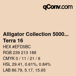Farbcode: Alligator Collection 5000plus - Terra 16 | qconv.com