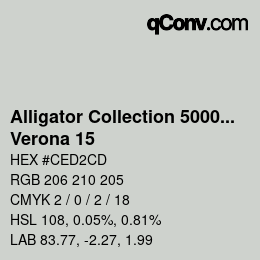 Color code: Alligator Collection 5000plus - Verona 15 | qconv.com
