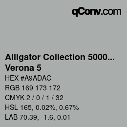 颜色代码: Alligator Collection 5000plus - Verona 5 | qconv.com