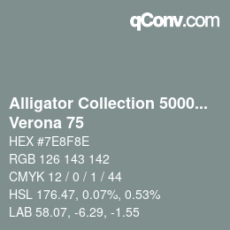 Color code: Alligator Collection 5000plus - Verona 75 | qconv.com