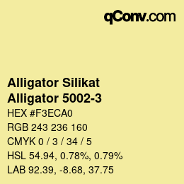 Farbcode: Alligator Silikat - Alligator 5002-3 | qconv.com