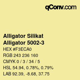カラーコード: Alligator Silikat - Alligator 5002-3 | qconv.com