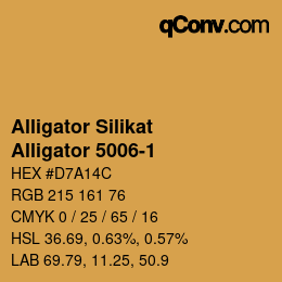 Farbcode: Alligator Silikat - Alligator 5006-1 | qconv.com