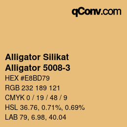 Farbcode: Alligator Silikat - Alligator 5008-3 | qconv.com