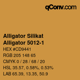 Farbcode: Alligator Silikat - Alligator 5012-1 | qconv.com