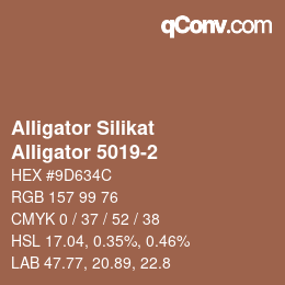 Farbcode: Alligator Silikat - Alligator 5019-2 | qconv.com