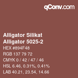 Código de color: Alligator Silikat - Alligator 5025-2 | qconv.com