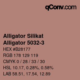 Farbcode: Alligator Silikat - Alligator 5032-3 | qconv.com