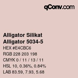 Farbcode: Alligator Silikat - Alligator 5034-5 | qconv.com