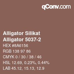 Farbcode: Alligator Silikat - Alligator 5037-2 | qconv.com