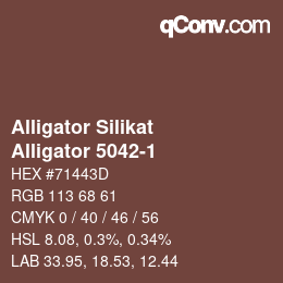 Code couleur: Alligator Silikat - Alligator 5042-1 | qconv.com