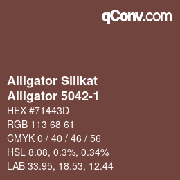 カラーコード: Alligator Silikat - Alligator 5042-1 | qconv.com