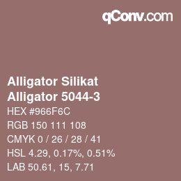 Farbcode: Alligator Silikat - Alligator 5044-3 | qconv.com