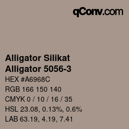 颜色代码: Alligator Silikat - Alligator 5056-3 | qconv.com
