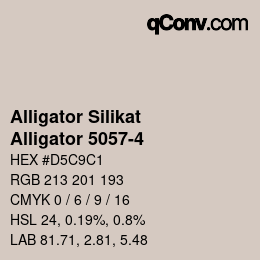 Farbcode: Alligator Silikat - Alligator 5057-4 | qconv.com