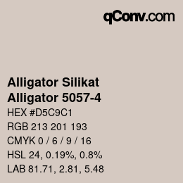 Farbcode: Alligator Silikat - Alligator 5057-4 | qconv.com