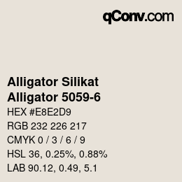 Farbcode: Alligator Silikat - Alligator 5059-6 | qconv.com