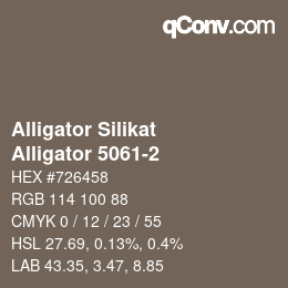 カラーコード: Alligator Silikat - Alligator 5061-2 | qconv.com