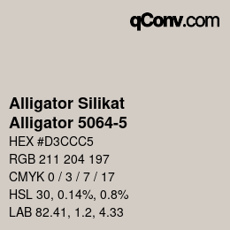 Farbcode: Alligator Silikat - Alligator 5064-5 | qconv.com