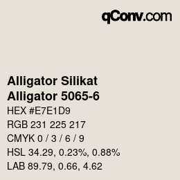 Farbcode: Alligator Silikat - Alligator 5065-6 | qconv.com