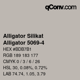 Código de color: Alligator Silikat - Alligator 5069-4 | qconv.com